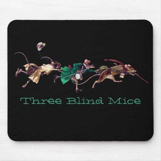 Drei Blinde Mäuse Mousepad (Vorne)