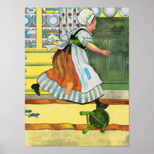 Drei Blinde Mäuse Mutter Gänse Kinderzimmer Rhyme Poster