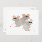 Drei Blinde Mäuse Postkarte (Vorne/Hinten)