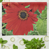 Drei blühen in rot handtuch (Gefaltet)