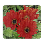 Drei blühen in rot schneidebrett (Vorderseite)