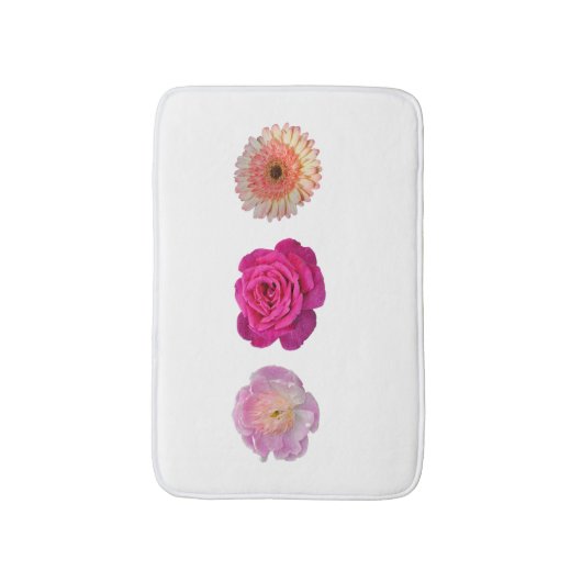 Drei Blume Badematte (Vorderseite Vertikal)