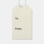 drei Blume Geschenkmarke Geschenkanhänger (Rückseite)