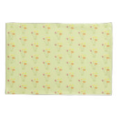 Drei Blume in der Sonne - durchsichtiges Muster. Kissenbezug (Rückseite)