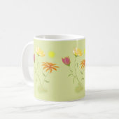 Drei Blume in der Sonne - transparent. Kaffeetasse (Vorderseite Links)
