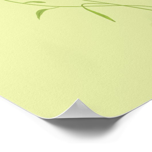 Drei Blume in der Sonne - transparent. Poster (Ecke)