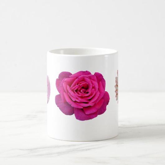Drei Blume Kaffeetasse (Mittel)