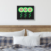 Drei Blume Leinwanddruck (Insitu (Schlafzimmer))