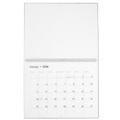 drei Blume mit grünen und orangefarbenen Blättern Kalender (Jan 2026)