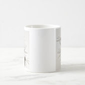 Drei Blume mit weißem Kon Kaffeetasse (Mittel)