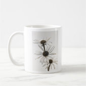 Drei Blume mit weißem Kon Kaffeetasse (Links)