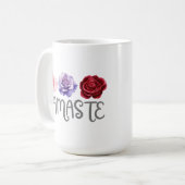 Drei Blume Namaste Kaffeetasse (Vorderseite Links)