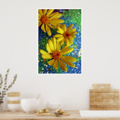 drei Blume Poster (Küche)