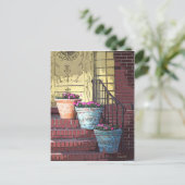 Drei Blume Pots Postkarte (Stehend Vorderseite)