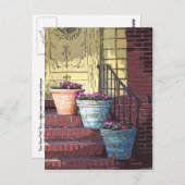 Drei Blume Pots Postkarte (Vorne/Hinten)