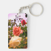 Drei Blume Schlüsselanhänger (Rückseite)