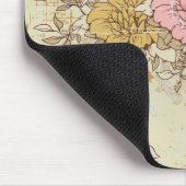 Drei Blume, Vintage Landflora Mousepad (Ecke)