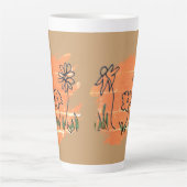 Drei Blumen Farbprobe Milchtasse (Vorderseite)