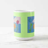 Drei Blumen-Tasse Kaffeetasse (Mittel)