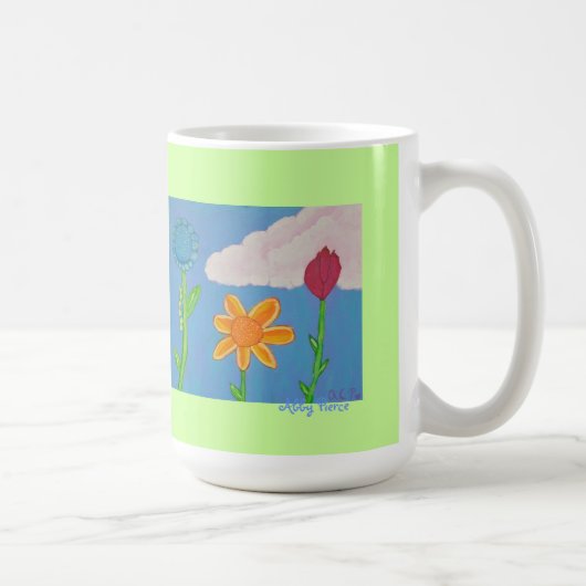 Drei Blumen-Tasse Kaffeetasse (Rechts)