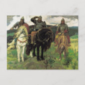 Drei Bogatyrer (1898) von Viktor Vasnetsov Print Postkarte (Vorderseite)