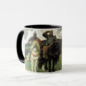 Drei Bogatyrs (1898) durch Druck Viktor Vasnetsov Tasse (Vorderseite Links)