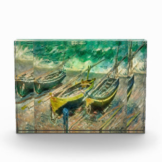 Drei Boote. Claude Monet. Fotoblock
