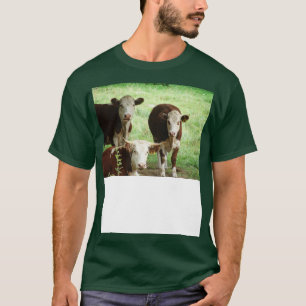 Drei braun gescheckte Kühe T-Shirt