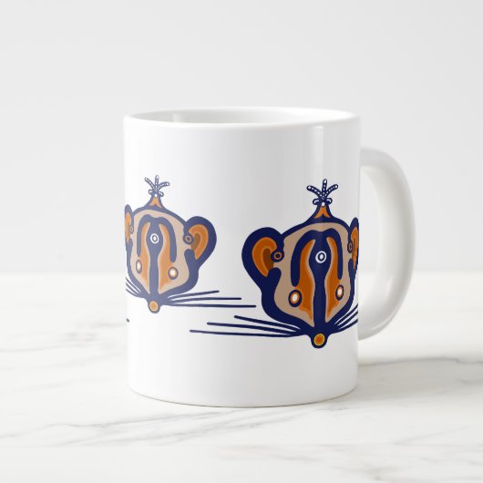 Drei braune Mäuse Jumbo-Tasse (Vorderseite Rechts)