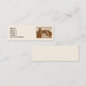 "Drei Brown-Pferde" kundengebundene Visitenkarte (Vorne/Hinten)