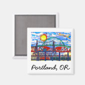 Drei Brücken Magnet (Vorderseite/Rückseite)