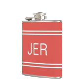 Drei Buchstaben Erste Mit Monogramm Drink Rot Flachmann (Links)