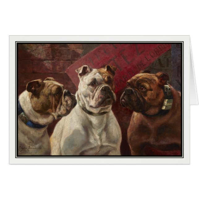 Drei Bulldoggen durch Charles Boland (Vorderseite (Horizontal))