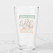 Drei Bulldoggen in Kostümen Glas (Rückseite)