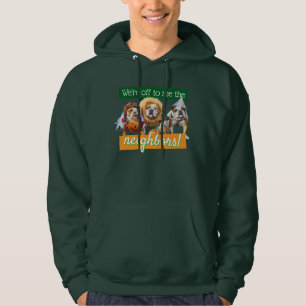 Drei Bulldoggen in Kostümen Hoodie