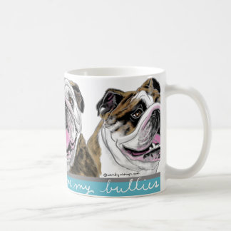 Drei Bulldoggen Kaffeetasse