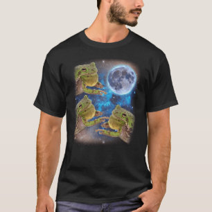 Drei Bullfrog Moon verflucht Meme Funny 3 Bullfros T-Shirt