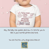 Drei Bunnies mögen kein Babygespräch Baby Strampler