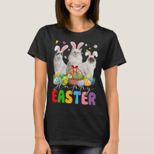 Drei Bunny Ragdoll Cats & Ostereier Basketball Est T-Shirt
