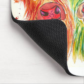 Drei bunte Kühe Mousepad (Ecke)