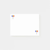 Drei bunte Party-Ballons Post it Notes Post-it Klebezettel (Vorderseite)