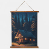 Drei Campings Wandteppich Mit Holzrahmen (Vorderseite 2)
