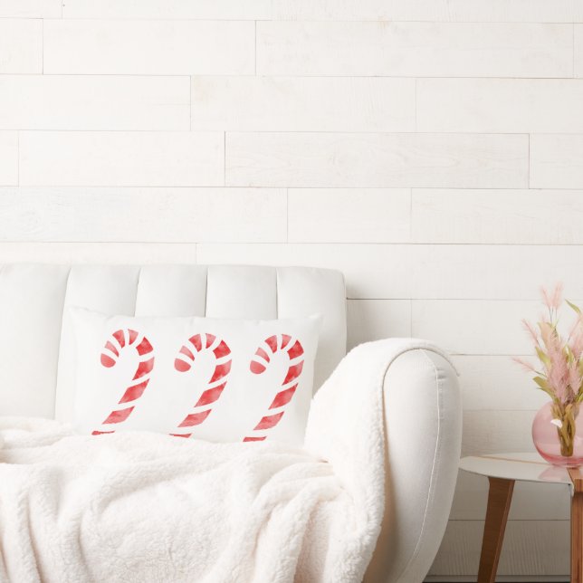 Drei Candy Canes Lendenkissen (Liege)
