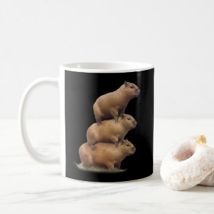 Drei Capybaras Funny Capybara Spaß Kaffeetasse