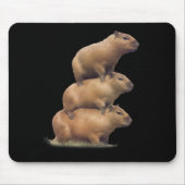 Drei Capybaras Funny Capybara Spaß Mousepad (Vorne)