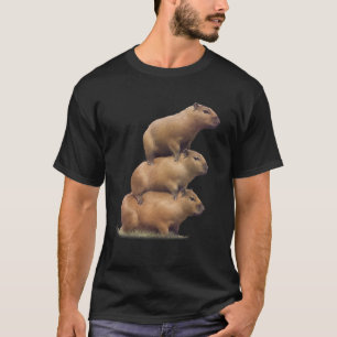 Drei Capybaras Funny Capybara Spaß T-Shirt