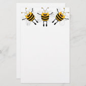 Drei-Cartoon-Biene Briefpapier (Vorne/Hinten)