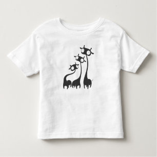 Drei Cartoon Giraffen Kleinkind T-shirt