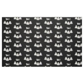 Drei Cartoon Little Ghost Black Fabric Stoff (Fat Quarter (45,7 x 55,9 cm))