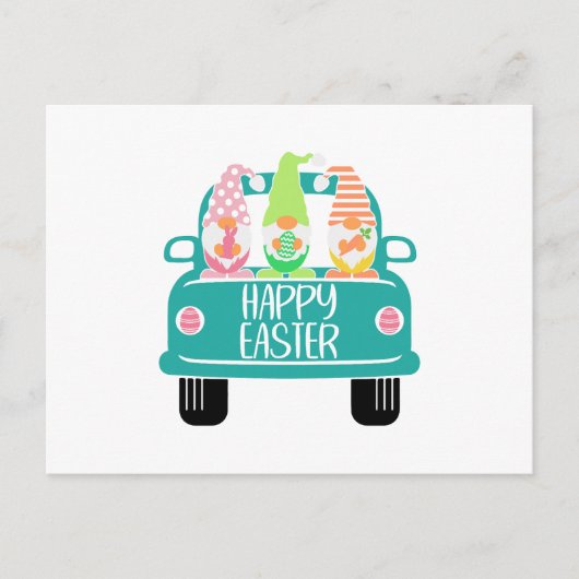 Drei Cartoon Ostergnom Phrase Quote Calligrap Postkarte (Vorderseite)